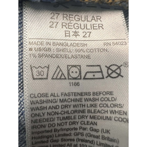 Gap Denim Jeans Women 27 (30x28 Actual) Skinny Regular Fit Medium Mid Rise Blue - Picture 8 of 11